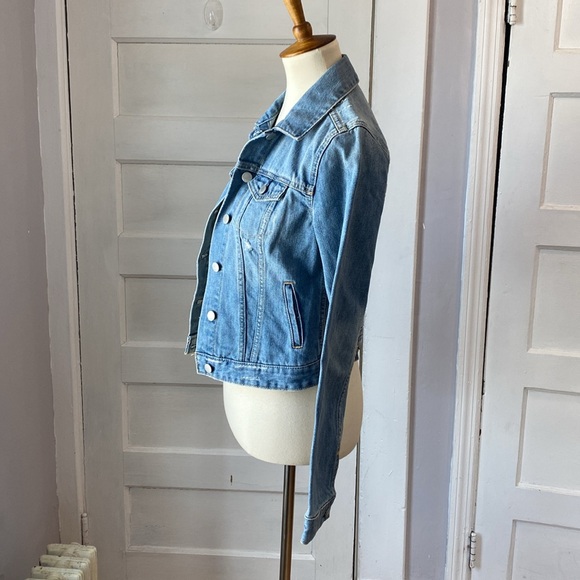 GAP Distressed Denim Jacket, Size XS - Picture 14 of 17